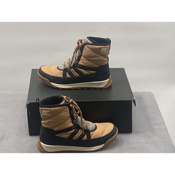 Sorel Women's Whitney II Plus Waterproof Boot Size 8 Tan/Black - Picture 2 of 6